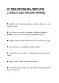 CPI THIRD EDITION EXAM SCRIPT 2026 COMPLETE QUESTIONS AND ANSWERS