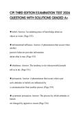 CPI THIRD EDITION EXAMINATION TEST 2026 QUESTIONS WITH SOLUTIONS GRADED A&plus;