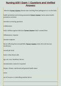 Nursing 6001 Exam 1 Questions and Verified  Answers