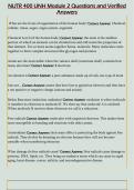 NUTR 400 UNH Module 2 Questions and Verified  Answers 