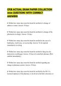 CPJE ACTUAL EXAM PAPER COLLECTION 2026 QUESTIONS WITH CORRECT ANSWERS