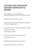 CPJE CLINICAL STUDY GUIDE 2026 FINAL EXAM SCRIPT QUESTIONS WITH FULL SOLUTIONS