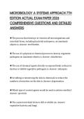 MICROBIOLOGY A SYSTEMS APPROACH 7TH EDITION ACTUAL EXAM PAPER 2026 COMPREHENSIVE QUESTIONS AND DETAILED ANSWERS