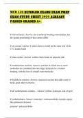 MCB 150 BUNDLED EXAMS EXAM PREP EXAM STUDY SHEET 2026 ALREADY PASSED GRADED A&plus;&period;vMCB 150 BUNDLED EXAMS EXAM PREP EXAM STUDY SHEET 2026 ALREADY PASSED GRADED A&plus;&period;