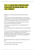 MCB 150 EXAM PREP CERTIFICATION EVALUATION BUNDLED EXAMS 2026 100&percnt; CORRECT
