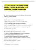 MCB 150 FINAL PAPER BUNDLED EXAMS TESTED QUESTIONS 2026 ALREADY PASSED GRADED A&plus;