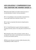 MCN 538 MODULE 1 COMPREHENSIVE EXAM 2026 QUESTIONS AND ANSWERS GRADED A&plus;