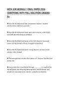 MCN 538 MODULE 1 FINAL PAPER 2026 QUESTIONS WITH FULL SOLUTION GRADED A&plus;