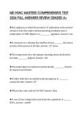 MD HVAC MASTERS COMPREHENSIVE TEST 2026 FULL ANSWERS REVIEW GRADED A&plus;