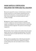 NASAR SARTECH II CERTIFICATION EVALUATION TEST PAPER 2026 FULL SOLUTION