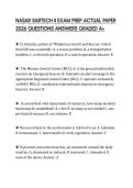 NASAR SARTECH II EXAM PREP ACTUAL PAPER 2026 QUESTIONS ANSWERS GRADED A&plus;