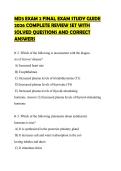 MD3 EXAM 2 FINAL EXAM STUDY GUIDE 2026 COMPLETE REVIEW SET WITH SOLVED QUESTIONS AND CORRECT ANSWERS
