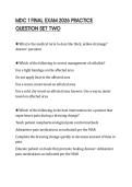 MDC 1 FINAL EXAM 2026 PRACTICE QUESTION SET TWO