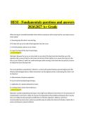 HESI Fundamentals Exam &vert; Verified Practice Questions & Correct Detailed Answers &vert; 2026&sol;2027 A&plus; Grade