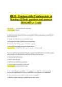HESI Fundamentals &lpar;Fundamentals in Nursing&rpar; Q Bank &vert; Verified Practice Questions & Correct Detailed Answers &vert; 2026&sol;2027 A&plus; Grade
