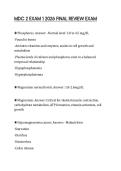 MDC 2 EXAM 1 2026 FINAL REVIEW EXAM