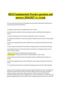 HESI Fundamentals Practice Exam &vert; Verified Practice Questions & Correct Detailed Answers &vert; 2026&sol;2027 A&plus; Grade