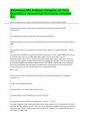 Stanhope 9th Edition Chapter 10 Test Questions Answered Correctly Graded A&plus;&period;