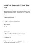 MDC 2 FINAL EXAM COMPLETE STUDY GUIDE 2026