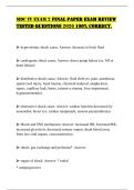 MDC IV EXAM 2 FINAL PAPER EXAM REVIEW TESTED QUESTIONS 2026 100&percnt; CORRECT&period;