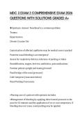 MDC 3 EXAM 2 COMPREHENSIVE EXAM 2026 QUESTIONS WITH SOLUTIONS GRADED A&plus;