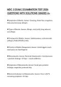 MDC 3 EXAM 2 EXAMINATION TEST 2026 QUESTIONS WITH SOLUTIONS GRADED A&plus;