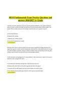 HESI Fundamentals Exam &ndash; Practice Questions and Answers 2026&ndash;2027 &vert; Comprehensive nursing fundamentals study guide for an A&plus; grade