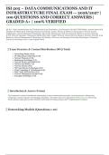 ISI 205 &ndash; Data Communications and IT Infrastructure Final Exam &lpar;2026&sol;2027&rpar; &vert; Networking & IT Infrastructure Comprehensive Assessment