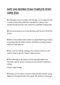 NATE GAS HEATING EXAM COMPLETE STUDY GUIDE 2026