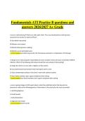 Fundamentals ATI Practice B &vert; Verified Practice Questions & Correct Detailed Answers &vert; 2026&sol;2027 A&plus; Grade