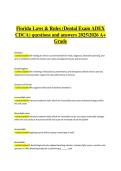 Florida Laws & Rules &ndash; Dental Exam ADEX CDCA &vert; Verified Questions & Correct Detailed Answers &vert; 2025&sol;2026 A&plus; Grade