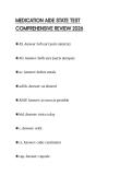 MEDICATION AIDE STATE TEST COMPREHENSIVE REVIEW 2026