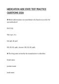 MEDICATION AIDE STATE TEST PRACTICE QUESTIONS 2026