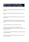 MBUS 3100 Test 1 questions with 100&percnt; complete solutions 2025&sol;2026