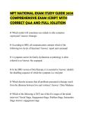 MFT NATIONAL EXAM STUDY GUIDE 2026 COMPREHENSIVE EXAM SCRIPT WITH CORRECT Q&A AND FULL SOLUTION