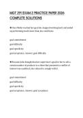 MGT 291 EXAM 2 PRACTICE PAPER 2026 COMPLETE SOLUTIONS