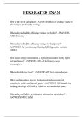 HERS RATER EXAM QUESTIONS AND ANSWERS 2026