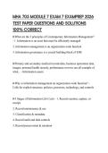 MHA 705 MODULE 7 EXAM 7 EXAMPREP 2026 TEST PAPER QUESTIONS AND SOLUTIONS 100&percnt; CORRECT