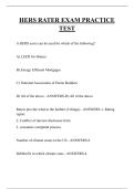 HERS RATER EXAM PRACTICE TEST QUESTIONS AND ANSWERS 2026