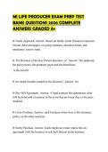 MI LIFE PRODUCER EXAM PREP TEST BANK QUESTIONS 2026 COMPLETE ANSWERS GRADED A&plus;