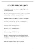 ATSC 231 BLOCK 2 EXAM QUESTIONS AND ANSWERS 2026