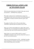 FIBER INSTALLATION AND ACTIVATION EXAM QUESTIONS AND ANSWERS 2026