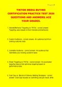 TIKTOK MEDIA BUYING  CERTIFICATION PRACTICE TEST 2026  QUESTIONS AND ANSWERS&vert; ACE  YOUR GRADES&period;
