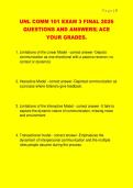 UNL COMM 101 EXAM 3 FINAL 2026  QUESTIONS AND ANSWERS&vert; ACE  YOUR GRADES&period;