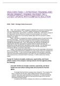 WGU D353 TASK 1 &vert; STRATEGIC TRAINING AND DEVELOPMENT &vert; PASSED ON FIRST TRY &vert; LATEST UPDATE WITH COMPLETE SOLUTION
