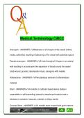 Medical Terminology &lpar;BIO 110&rpar; &ndash; CIRCC Essentials &ndash; 45&plus; Interventional Radiology & Vascular Terms