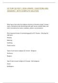 CO TURF QS TEST &vert; 2026 UPDATE &vert; ACTUAL QUESTIONS AND ANSWERS &vert; WITH COMPLETE SOLUTION