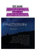 TEST BANK For Psychology Themes and Variations 4th Canadian Edition By Wayne Weiten&comma; Chapters 1-16 with 100&percnt; Verified Questions and Answers&comma; Complete A&plus; Guide 2025&sol;2026 Update&period;