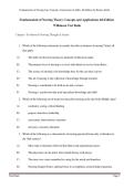 Complete test bank questions aligned with the 4th edition  Verified correct answers and rationales  Coverage of nursing theory&comma; concepts&comma; and applications  Chapter-based organization for efficient study and exam prep