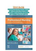 TEST BANK For Professional Nursing Concepts Challenges 9TH Edition by Beth Black&comma;Chapters 1-16 With 100&percnt; Verified Questions and Answers&comma; Complete A&plus; Guide 2025&sol;2026 Update&period;
